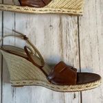 Franco Sarto Brown Leather Wedge Espadrille Photo 3