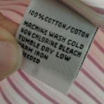 Talbots Vintage Size 8 Pink & White Striped Long Sleeve Button Up Shirt Photo 4