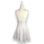 ASOS Halter Neck Skater Dress in White Photo 5