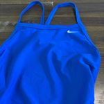 Nike  One Piece Swimsuit Bikini Swim Royal Blue Open Back Womens 6 Photo 2
