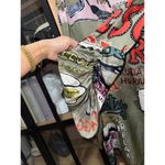 Custo Barcelona Y2K vintage silk Graphic Resort Print Dress Artsy Boho tunic Photo 4