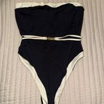 Monday Swimwear MIAMI ONE PIECE - BLACK/IVORY Size v Photo 1