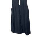 Versona  Linen Blend Black Knee Length Dress Size XL Photo 8