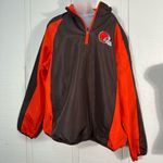 NFL  Cleveland Browns 1/4 Zip Windbreaker Size XL NWOT Photo 0