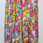Haptics Colorful Floral Print Midi Dress Size Medium NWOT Wedding Guest Dress Pink Photo 3