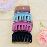 Set of 3 Planet Pastel Claw Hair Clips (3ā) Eco Friendly! Pink Photo 0