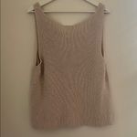 Loft  cream Knit V-Neck Sweater Photo 2