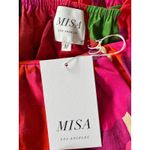 MISA Los Angeles  Floral Ruffle Sleeve Square Neck Tie Back Mini Dress M Photo 3