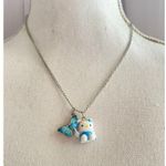 Hello Kitty silver blue  charm pendant Photo 2