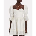 Agua by Agua Bendita Cedro Bruma Cotton Eyelet Mini Dress White XS NWT Photo 8
