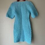 Samsoe Samsoe Blue Sophia Textured Bodycon Dress Size Small Photo 5