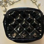 White House | Black Market  Black shoulder/ cross body purse with pearls Photo 0