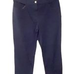 St. John  Size 12  Demin Jeans Navy Blue High Rise Straight Leg Denim Photo 0