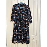 Torrid  Floral Button-Down Midi Dress‎ With Rolled Sleeves & Pockets 1X Photo 2