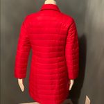 Lands' End Lands’ End Primaloft Scarlet Cherry Red Snapfront Puffer Jacket 4 Photo 6
