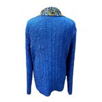 No Brand Reversible colorful Paisley button up shirt, Size M/L Blue Photo 8