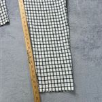 Jules & Leopold  Linen Blend Pants Large Black‎ White Windowpane Check Tie Waist Photo 7
