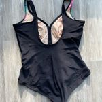 Vtg 90s The Slim Suit Swimsuit Floral & Black size 22W Photo 2