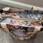 None Charming Cat Print Tote Bag With Coin Bag Photo 9