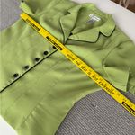Vintage Dressbarn Lime Green Black Cropped Peplum Blazer Jacket Size 14 Photo 6