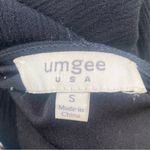 Umgee  Tank Top Small Black Crepe Embroidered Mirrored Accents‎ Photo 14