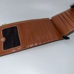 ANDOILT Genuine Leather Wallet RFID Blocking Credit Card Holder Cell Phone Handb Brown Photo 3