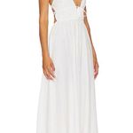 l*space NEW L Playa Vista Midi Dress Swimsuit Coverup White/Cream Sundress Large Photo 7