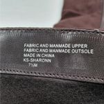 Karen Scott Sharonn Brown Knee High Boots 7.5M Faux Suede Chunky Block Heel Photo 9