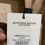 Mistress Rocks NWT  by House of CB Chancer Taupe Suedette Two Piece Trouser Suit Photo 6