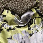 Sara Michelle Floral Cowl Neck Satin Slip Maxi Dress NWT Yellow Size M Photo 2