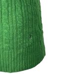American Eagle Kelly Green V-Neck Cable Knit Sweater Large Vintage Fit Photo 5