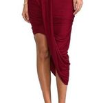 Free People  Twist and Shout draped asymmetrical skirt Red Size Small Photo 0