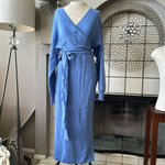 None sweater style dress universally flattering size medium purple open back Photo 1