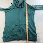 Rock & Roll Cowgirl  XXL Hoodie Sweatshirt Studs Wings Heart Full Zip Spellout Photo 9