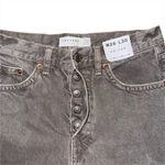 Topshop NWT Editor Straight Leg Jeans 26 x 30 High Rise Button Fly Gray Taupe Photo 2