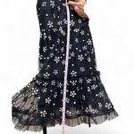 Alexis  Black Dress with White Floral Pattern Size M Photo 5