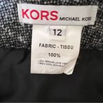 Michael Kors 100% Virgin Wool Tweed Pencil Skirt Knee-length Button-Front Sz 12 Photo 2