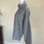 Zella Bright Side Funnel Neck Ribbed Velour Pullover in Gray Crystal Size Medium Photo 5