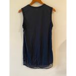 Athleta  Sunlover Women’s Size XS Sleeveless Mesh-Back Tank Dress Black Photo 1