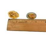 Vintage Lot of 2 Angel Enamel Gold Tone Religious Angelic Lapel Hat Scarf Pin Yellow Photo 6