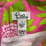 Lilly Pulitzer Mirabelle Hibiscus Pink & Green Skirt NWT SZ 2 Lined 100% Cotton Photo 3