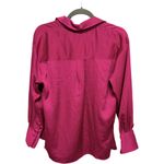 A New Day  Pink Satin Top Long Sleeve Button Down Size small NWT Business Casual Photo 3