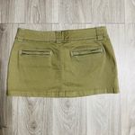 Olive Green Utility Mini Skirt | Chic Everyday Look Tan Size 8 Photo 1
