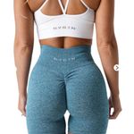 NVGTN NWT  XS TEAL SCRUNCH SHORTS Photo 0