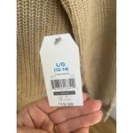 Creme pullover sweater large textured Photo 4