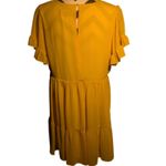 Sam Edelman Stylish Mustard Tiered Dress - - Size 10 Photo 4