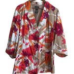 Maggie Barnes Women Jacket 3X Multicolor Whimsical Abstract Print Career Office Red Photo 0