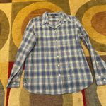 Ralph Lauren LRL Lauren Jeans CO. Blue White Plaid Button Down Shirt Women’s M Photo 0