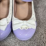 Women’s Purple Chunky Heel Mary Jane Pumps Cute Bow & Hearts Round Toe Size 6 Purple Photo 2
