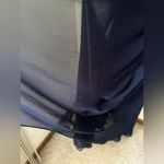 Dessy off the shoulder midnight navy puff sleeve maxi dress size 14 Blue Photo 8